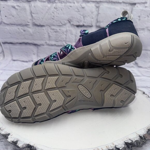 Keen Seacamp CNX Girls Lilac Sky Blue/Purple Floral Water Sandals Size 5 - Picture 12 of 12